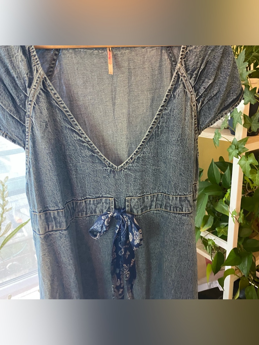 Free People | Denim Maxi Dress